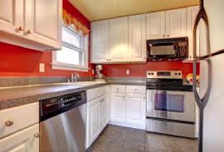 kitchen cabinet repair from water leak